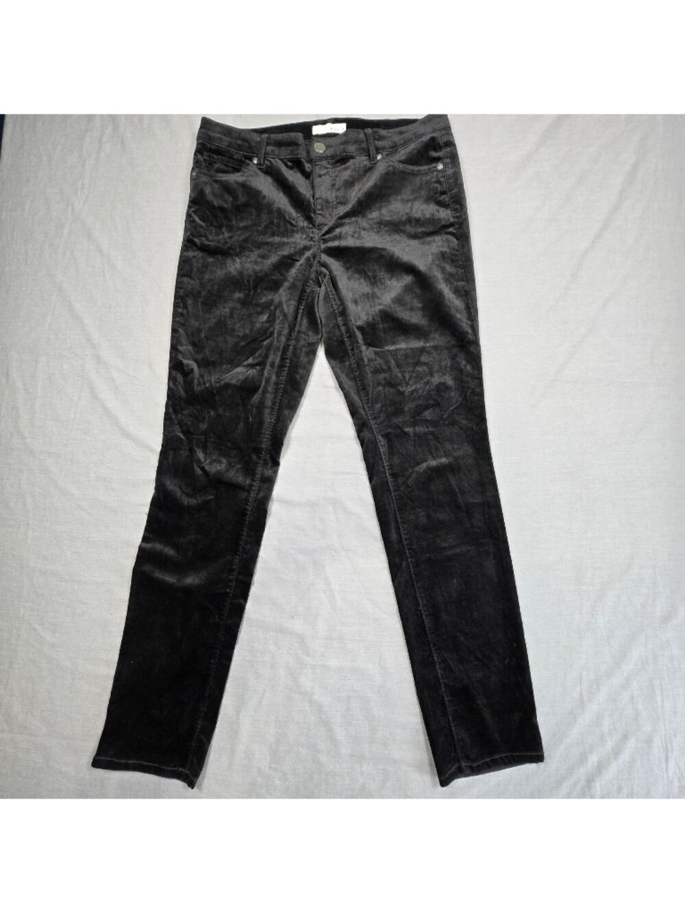 Ann Taylor Loft Size 10 30 Modern Skinny Black Velvet Pants